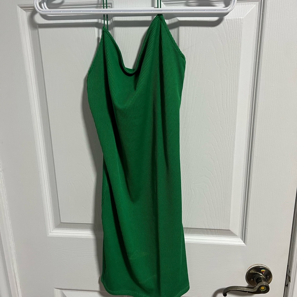 H&M Vibrant Green Midi Dress